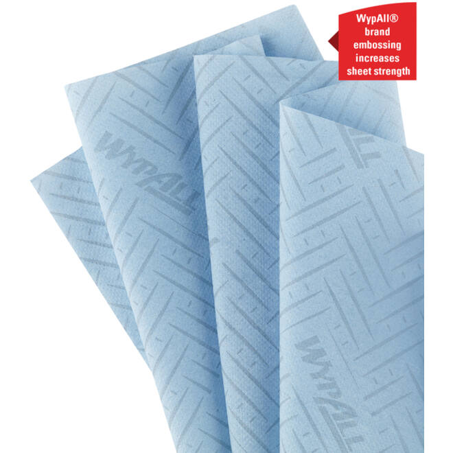 Poetspapier WypAll L10 GeneralClean 1-laags 430 vel blauw 6223
