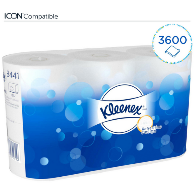 Toiletpapier Kleenex 2-laags 600vel wit 8441