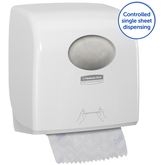 Handdoekroldispenser Aquarius Slimroll wit 7955