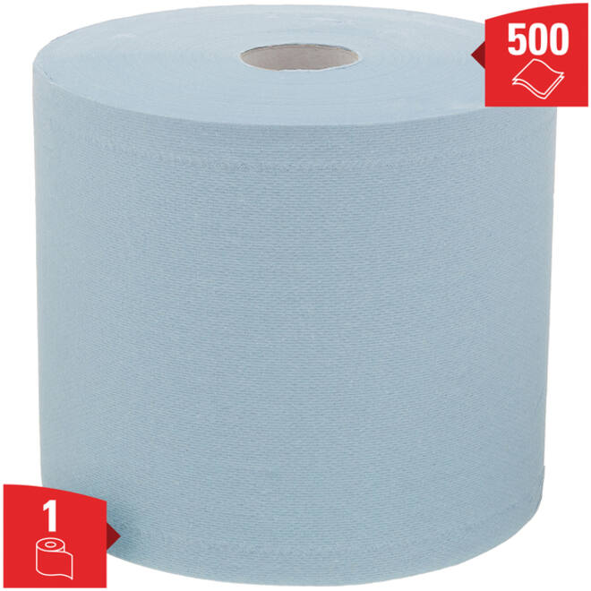 Poetspapier WypAll L20 GeneralClean 2-laags 500 vel blauw 7300