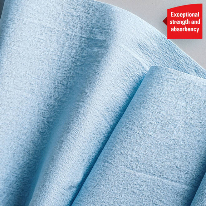 Poetspapier WypAll L20 GeneralClean 2-laags 500 vel blauw 7300
