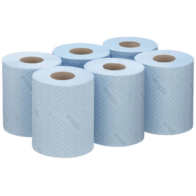 Poetspapier WypAll L10 GeneralClean 1-laags 280 vel blauw 6220