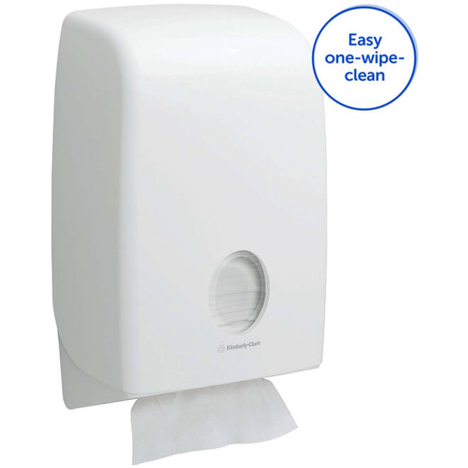 Handdoekdispenser Aquarius voor i-vouw wit 6945