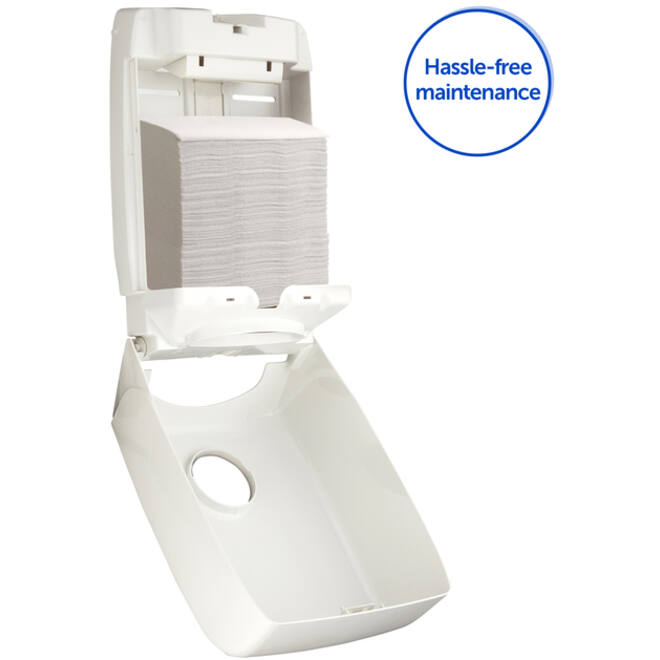 Handdoekdispenser Aquarius voor i-vouw wit 6945