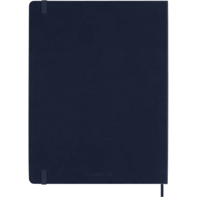 Notitieboek Moleskine XL 190x250mm blanco hard cover sapphire blue