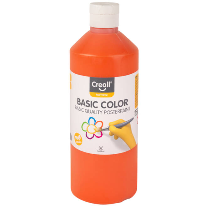 Plakkaatverf Creall basic oranje 500ml