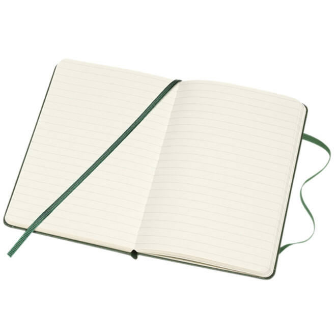 Notitieboek Moleskine pocket 90x140mm lijn hard cover myrtle green