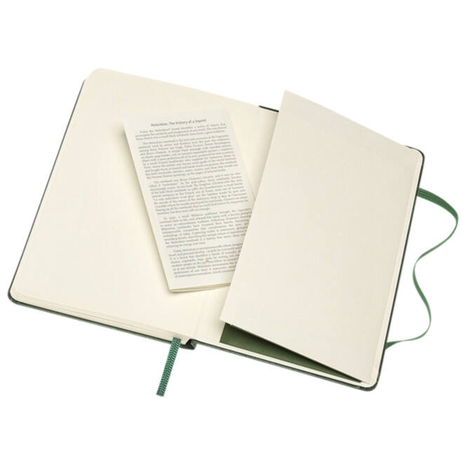 Notitieboek Moleskine pocket 90x140mm lijn hard cover myrtle green
