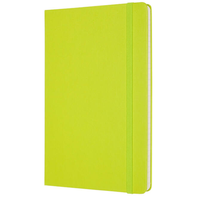 Notitieboek Moleskine large 130x210mm lijn hard cover lemon green