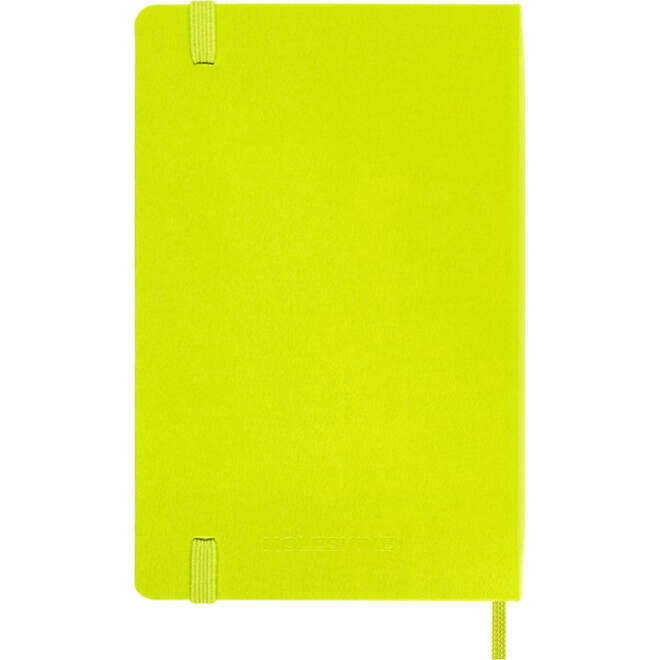 Notitieboek Moleskine pocket 90x140mm lijn hard cover lemon green