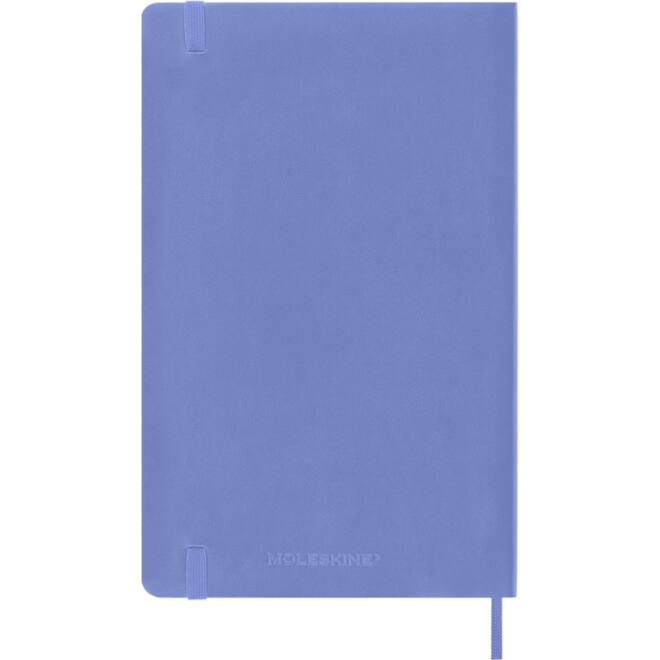 Notitieboek Moleskine large 130x210mm lijn soft cover hydrangea blue