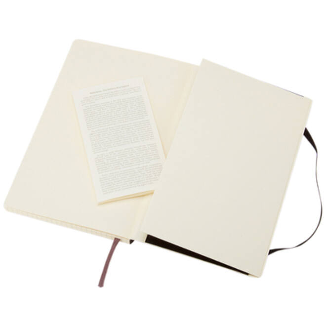 Notitieboek Moleskine pocket 90x140mm ruit 5x5mm soft cover zwart