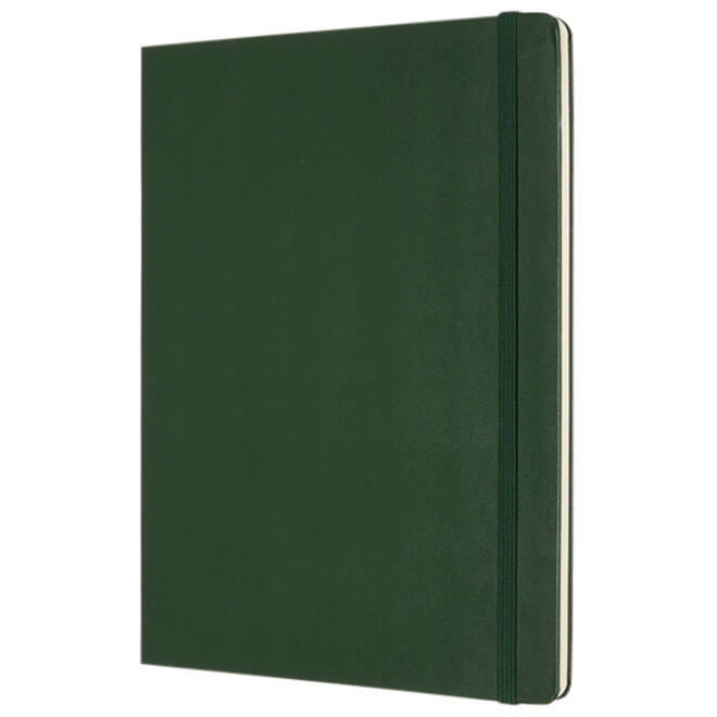 Notitieboek Moleskine XL 190x250mm blanco hard cover myrtle green