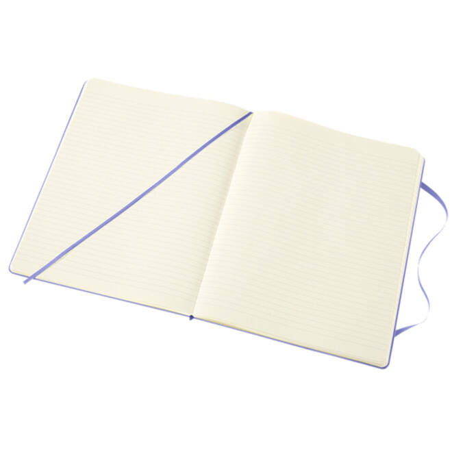 Notitieboek Moleskine XL 190x250mm lijn hard cover hydrangea blue