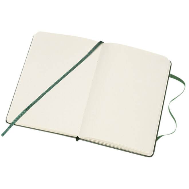 Notitieboek Moleskine pocket 90x140mm blanco hard cover myrtle green