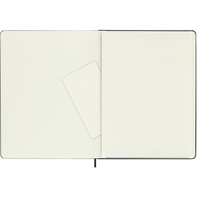 Notitieboek Moleskine XL 190x250mm blanco hard cover zwart