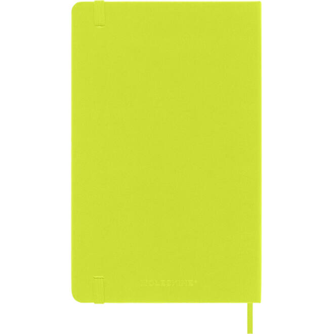 Notitieboek Moleskine large 130x210mm blanco hard cover lemon green