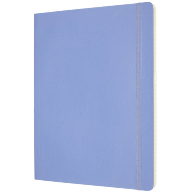 Notitieboek Moleskine XL 190x250mm lijn soft cover hydrangea blue