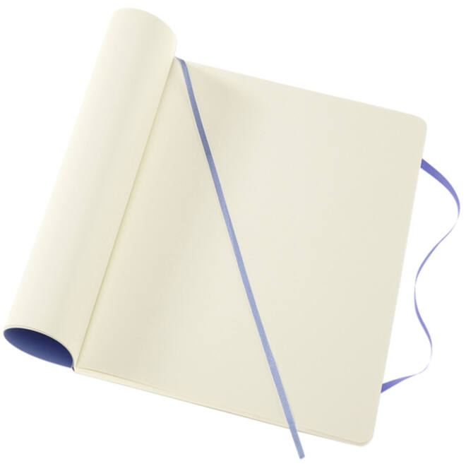 Notitieboek Moleskine XL 190x250mm blanco soft cover hydrangea blue