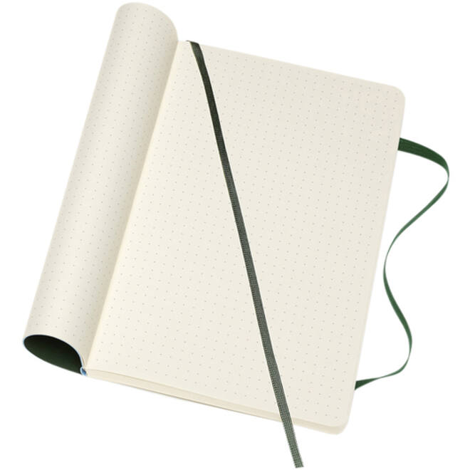Notitieboek Moleskine large 130x210mm dots soft cover zwart