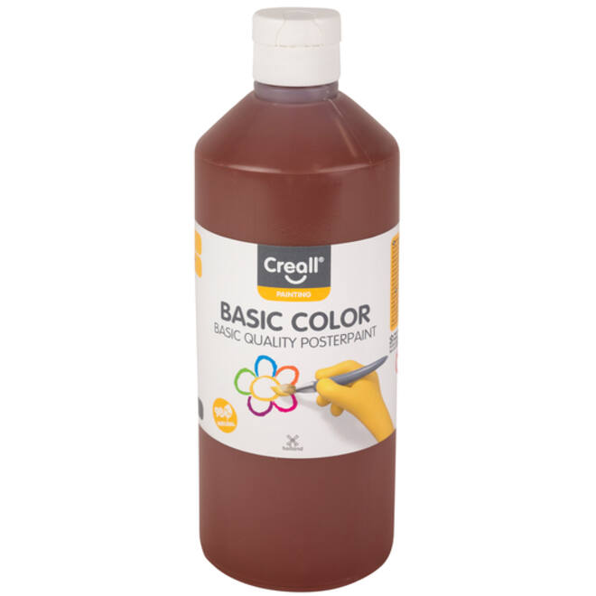Plakkaatverf Creall basic donkerbruin 500ml