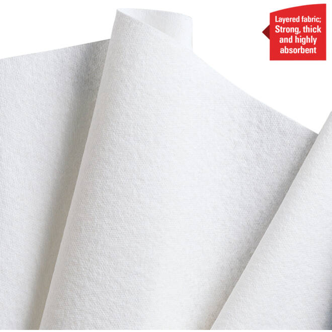 Poetsdoek WypAll L40 1-laags 304x317mm 18x56stuks wit 7471