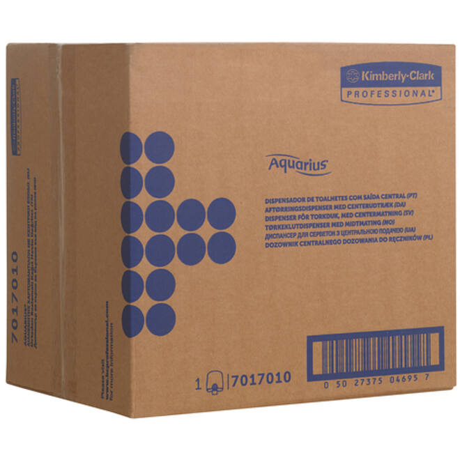 Poetsroldispenser Aquarius centrefeed wit 7017