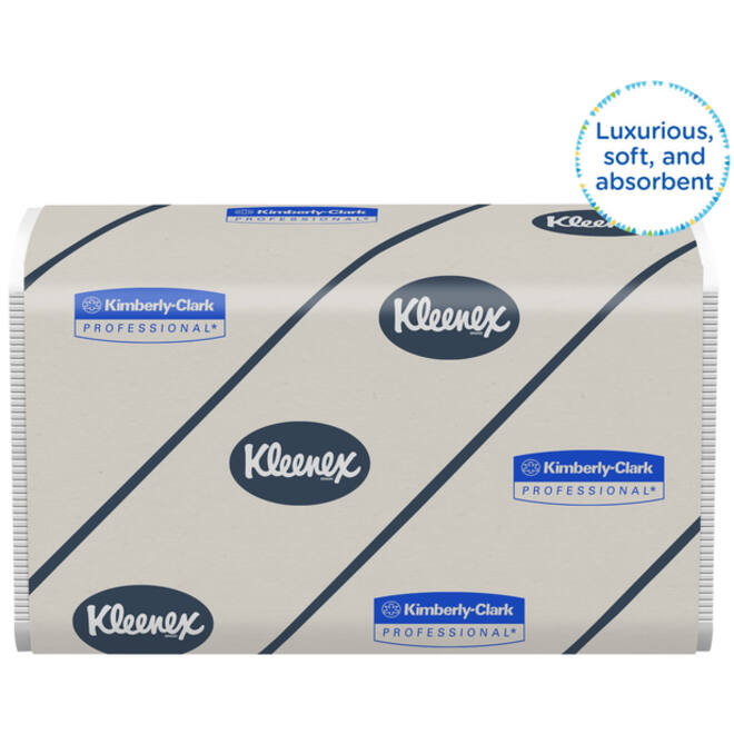 Handdoek Kleenex Ultra i-vouw 2-laags 21,5x41,5cm 30x94stuks wit 6772