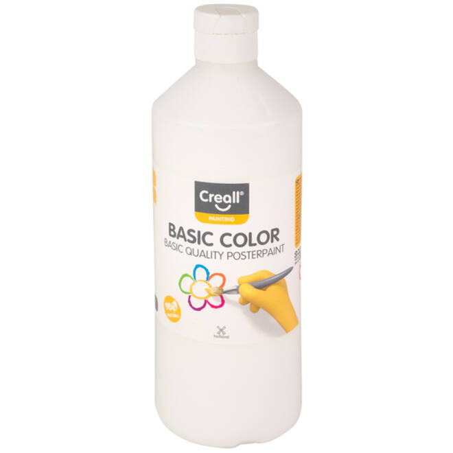Plakkaatverf Creall basic wit 500ml
