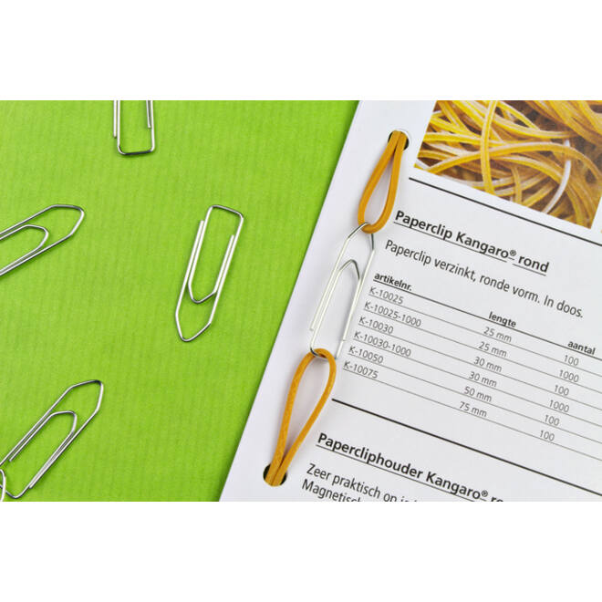 Paperclip Kangaro 32mm hoekig verzinkt doos à 100 stuks
