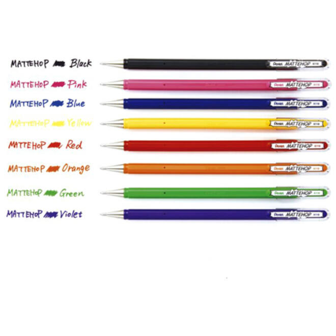 Gelschrijver Pentel K110 Mattehop medium oranje
