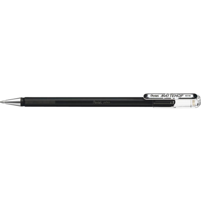 Gelschrijver Pentel K110 Mattehop medium zwart