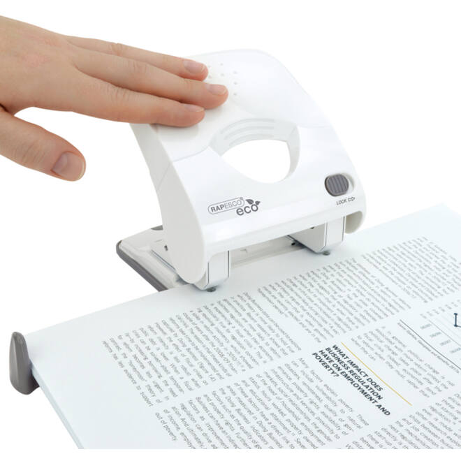 Perforator Rapesco Germ-Savvy antibacterieel 2-gaats wit