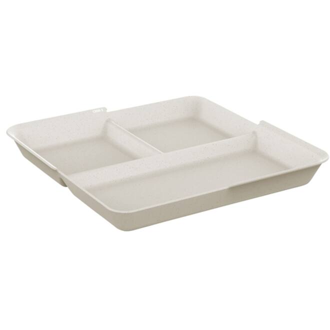Bord Circulware Circulplate 1100ml 3-vaks herbruikbaar 12 stuks