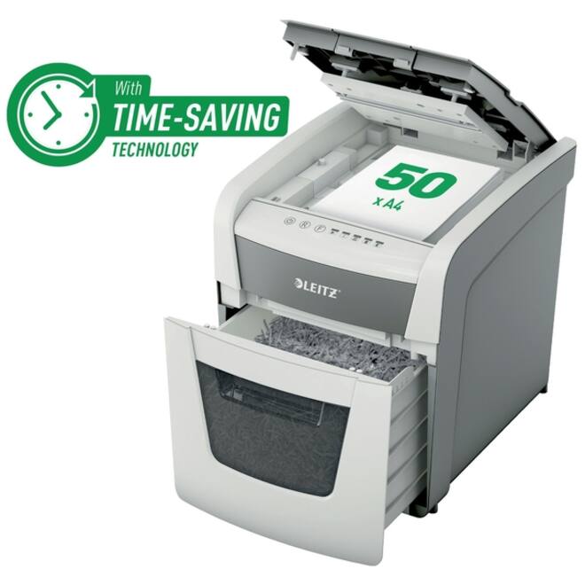 Papiervernietiger Leitz IQ Auto+ Small Office 50X P4 snippers 4x28mm
