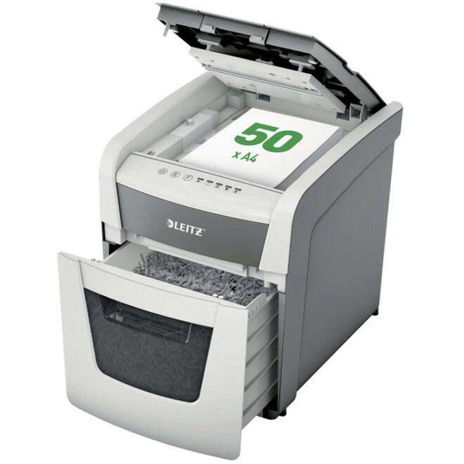 Papiervernietiger Leitz IQ Auto+ Small Office 50X P4 snippers 4x28mm