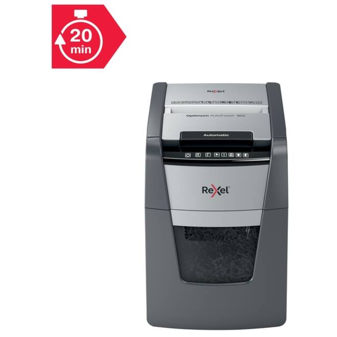 Papiervernietiger Rexel Optimum Auto+ 90X snippers 4x28mm