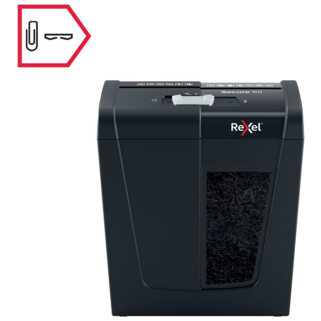 Papiervernietiger Rexel Secure S5 stroken 6mm