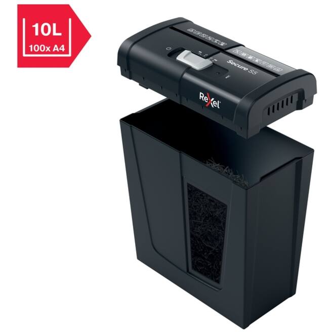 Papiervernietiger Rexel Secure S5 stroken 6mm