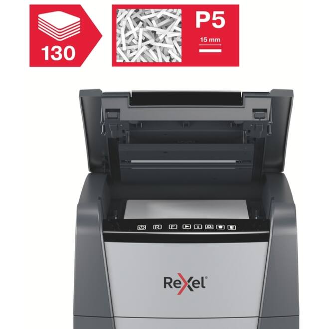 Papiervernietiger Rexel Optimum Auto+ 130M snippers 2x15mm