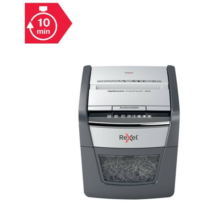 Papiervernietiger Rexel Optimum Auto+ 45X snippers 4x28mm
