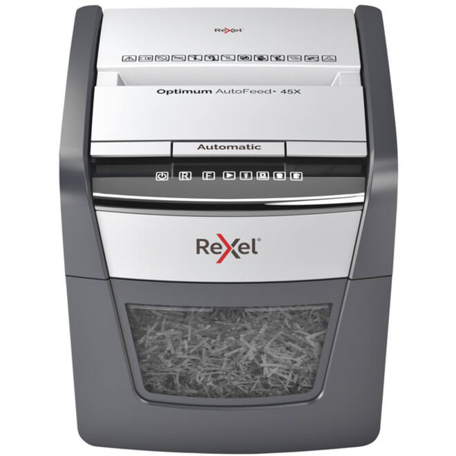 Papiervernietiger Rexel Optimum Auto+ 45X snippers 4x28mm