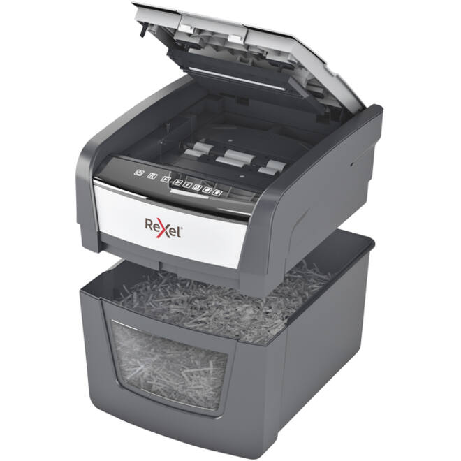 Papiervernietiger Rexel Optimum Auto+ 45X snippers 4x28mm