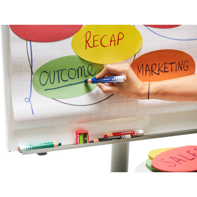 Whiteboardpotlood STABILO MARKdry 648/46 zwart