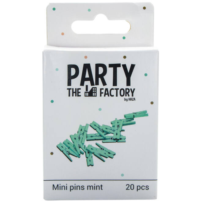Knijpers Haza mini mintgroen zak à 20 stuks
