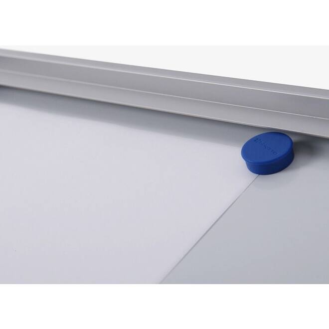 Vitrinebord Quantore voor binnen 6x A4 zilver
