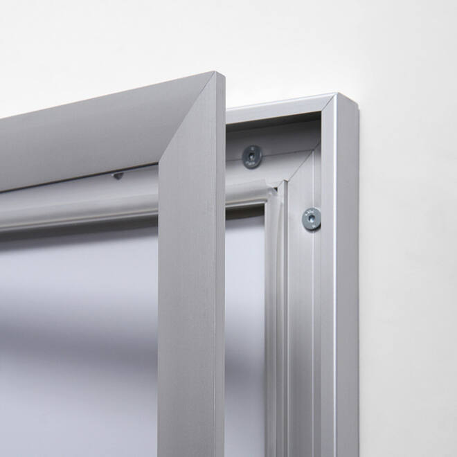 Vitrinebord Quantore luxe 8x A4 zilver