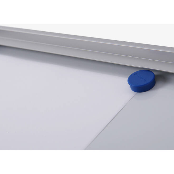 Vitrinebord Quantore voor binnen 8x A4 zilver