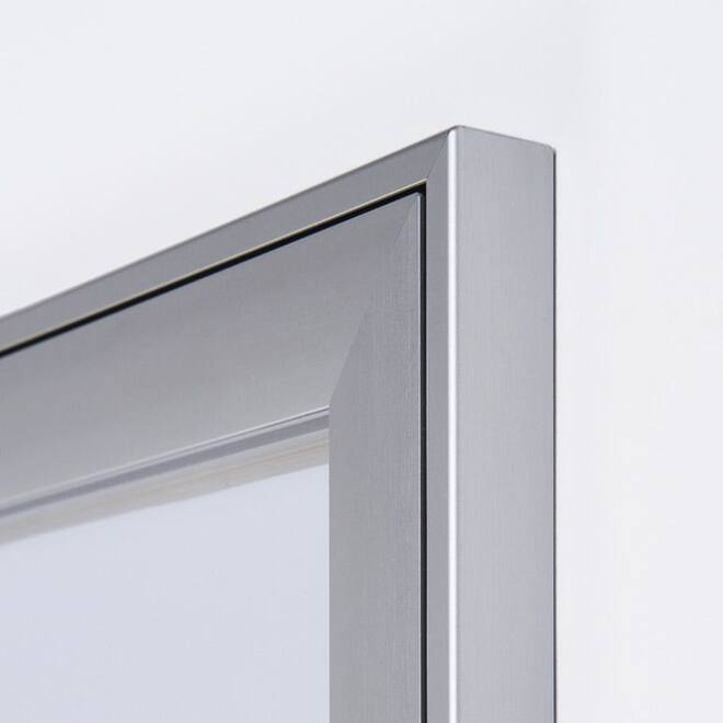 Vitrinebord Quantore luxe 2x A4 zilver