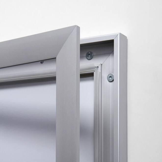 Vitrinebord Quantore luxe 2x A4 zilver